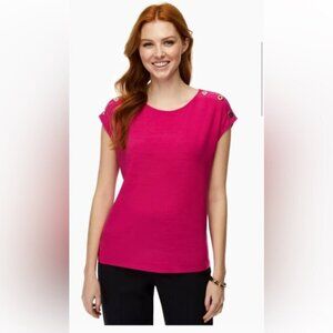 Laura Barbie pink sleeveless top size extra large